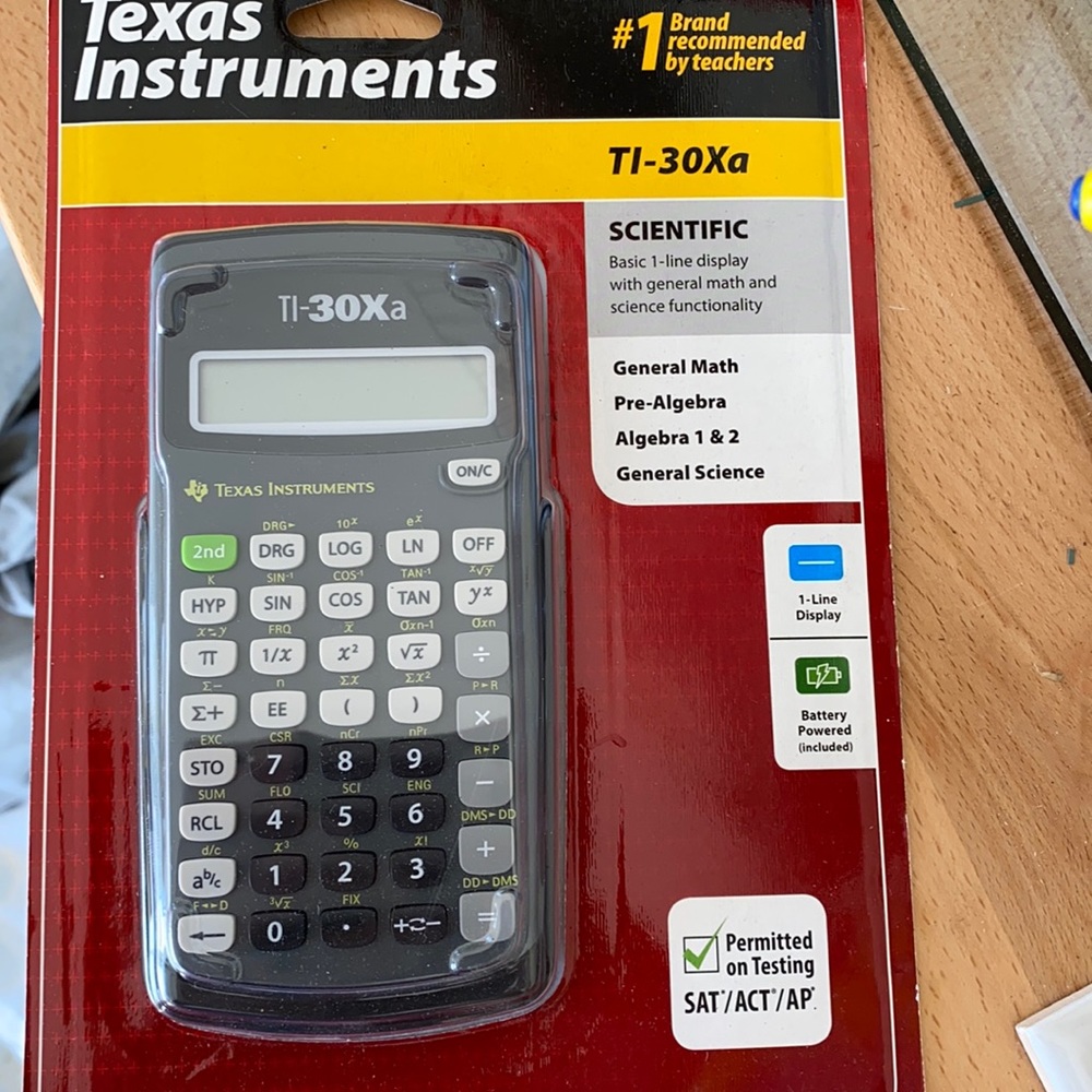 Texas Instrument calculator TI -30xa